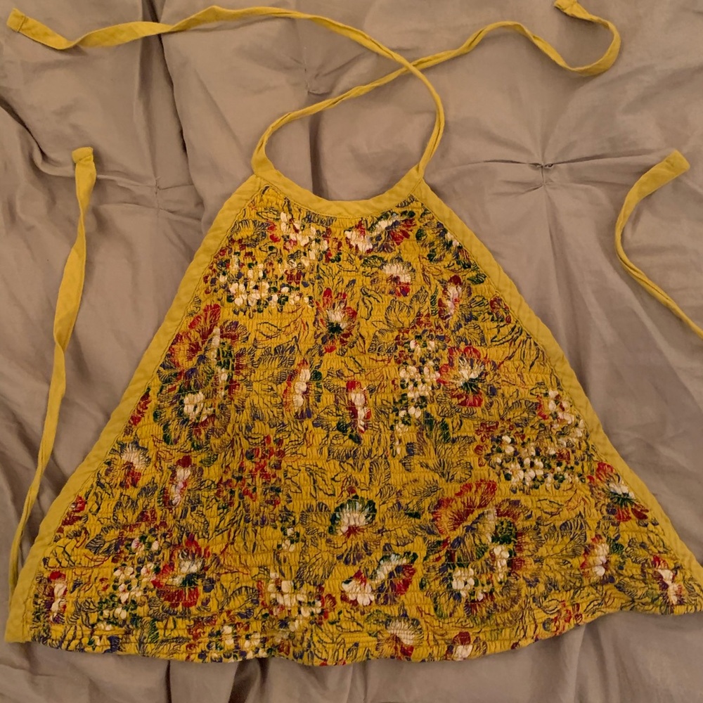 Urban Outfitters floral tie halter top